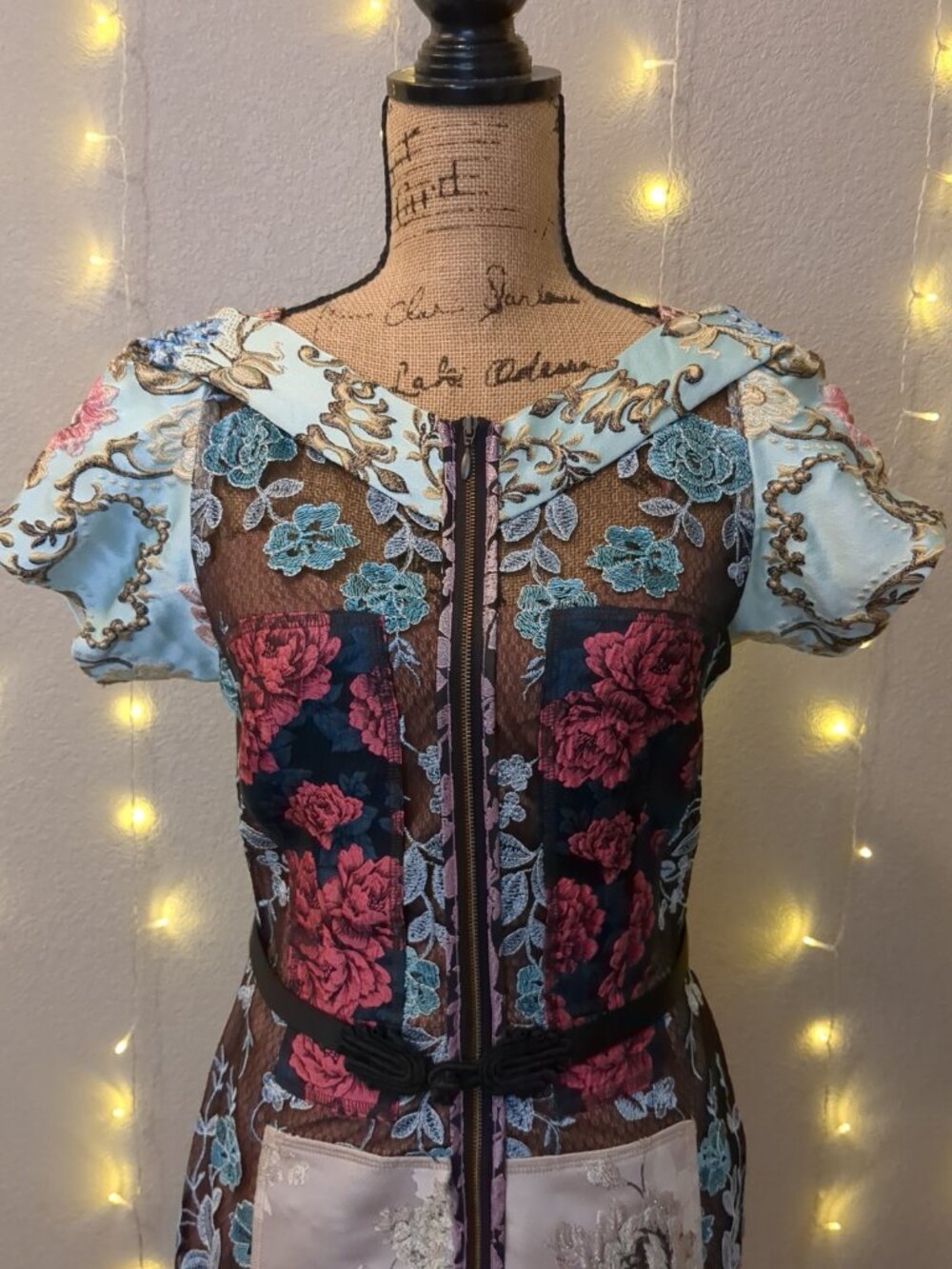 Anthropologie Byron Lars Beguile Pieced Brocade Dress Size 8 - Picture 2 of 13